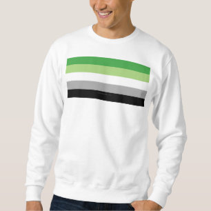 SlipperyJoe's Aromantic Pride Flag gay gifts LGBTQ Sweatshirt