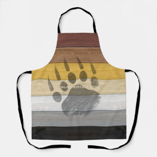 SlipperyJoe's artistic Bear Wood gay gifts Bear Br Apron