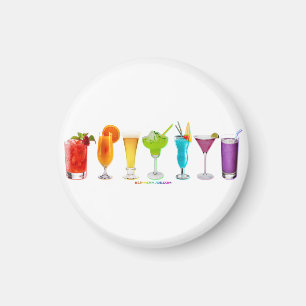 SlipperyJoe's artistic Cheers drink alcohol gay gi Magnet