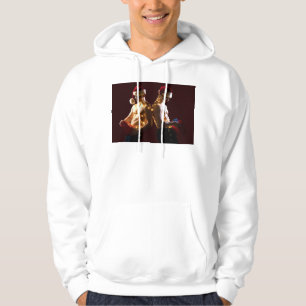 SlipperyJoe's artistic Christmas shirtless men hol Hoodie