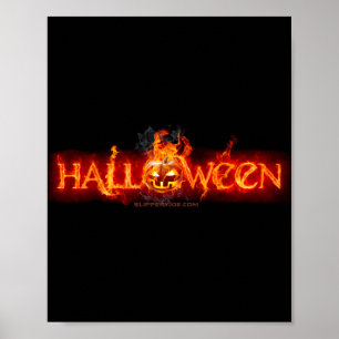 SlipperyJoe's artistic Happy Halloween pumpkin gay Poster