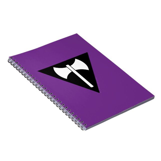SlipperyJoe's artistic Lesbian Pride flag gay prid Notebook (Right Side)
