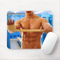 SlipperyJoe's artistic muscular man gay pride gift