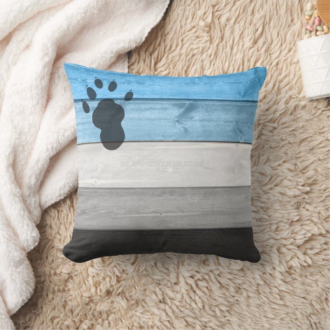 SlipperyJoe's artistic Otter gay pride gifts paw w Cushion (Blanket)