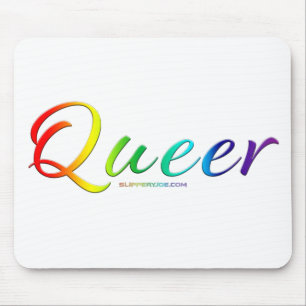 SlipperyJoe's artistic queer gay pride gifts LGBTQ Mouse Pad