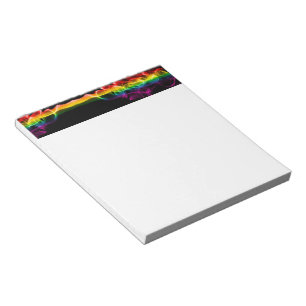 SlipperyJoe's artistic smoke gay pride gifts LGBTQ Notepad