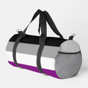 SlipperyJoe's asexual pride flag emphasizing inclu Duffle Bag