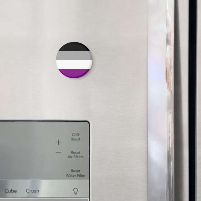 SlipperyJoe's asexual pride flag emphasizing inclu Magnet (In Situ (Fridge))