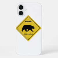 SlipperyJoe's bear crossing sign bear silhouette w