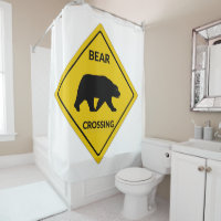 SlipperyJoe's bear crossing sign bear silhouette w