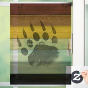 SlipperyJoe's Bear Pride flag wooden floor texture