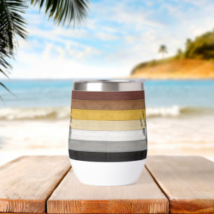 SlipperyJoe's Bear Pride flag wooden floor texture