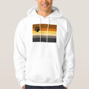SlipperyJoe's Bear Pride flag wooden floor texture Hoodie
