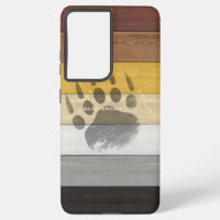 SlipperyJoe's Bear Pride flag wooden floor texture