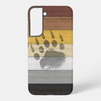 SlipperyJoe's Bear Pride flag wooden floor texture
