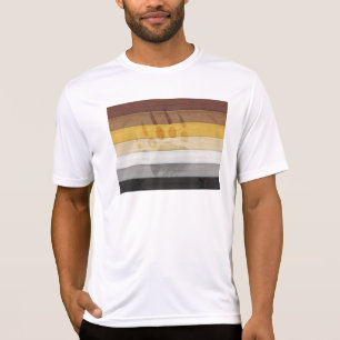 SlipperyJoe's Bear Pride flag wooden floor texture T-Shirt