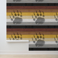 SlipperyJoe's Bear Pride flag wooden floor texture