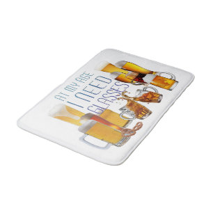 SlipperyJoe's beer glasses pilsner glasses steins  Bath Mat