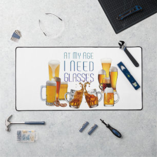 SlipperyJoe's beer glasses pilsner glasses steins Desk Mat