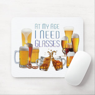 SlipperyJoe's beer glasses pilsner glasses steins  Mouse Pad