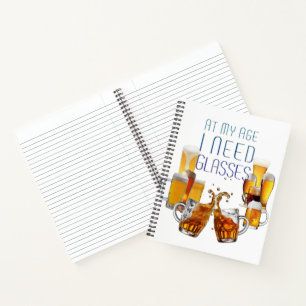 SlipperyJoe's beer glasses pilsner glasses steins Notebook
