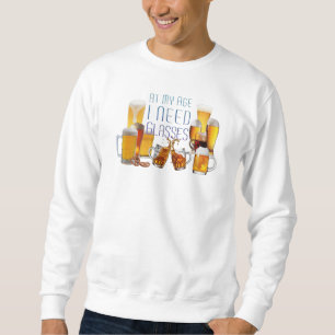 SlipperyJoe's beer glasses pilsner glasses steins Sweatshirt