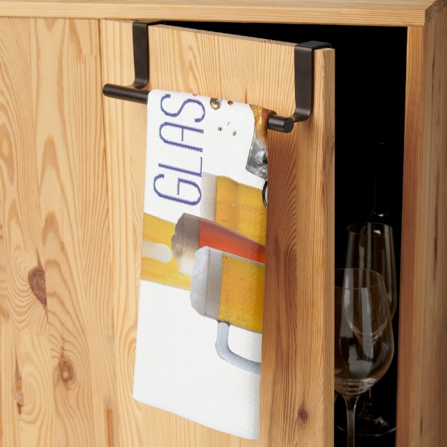 SlipperyJoe's beer glasses pilsner glasses steins  Tea Towel (Thirds Fold)