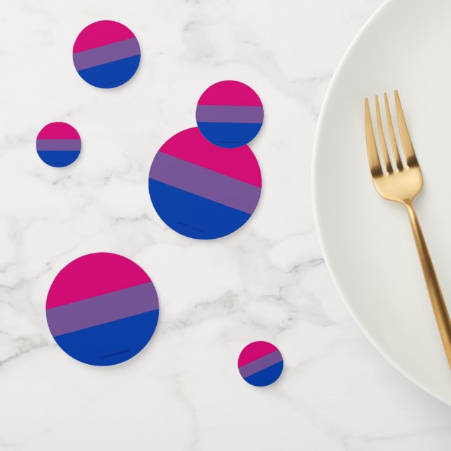 SlipperyJoe's Bisexual Pride Flag colours magenta  Confetti (Group)