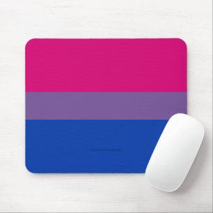 SlipperyJoe's Bisexual Pride Flag colours magenta  Mouse Pad