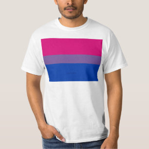 SlipperyJoe's Bisexual Pride Flag colours magenta  T-Shirt