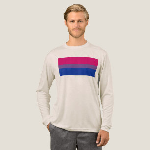 SlipperyJoe's Bisexual Pride Flag colours magenta Tri-Blend Shirt