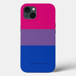 SlipperyJoe's Bisexual Pride Flag lavender-pink bl iPhone 13 Case