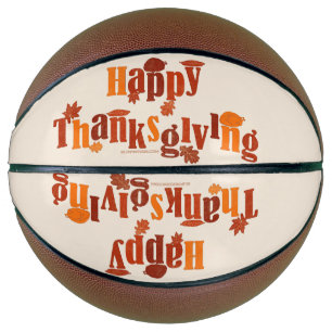 SlipperyJoe's bright festive Thanksgiving graphic  Basketball