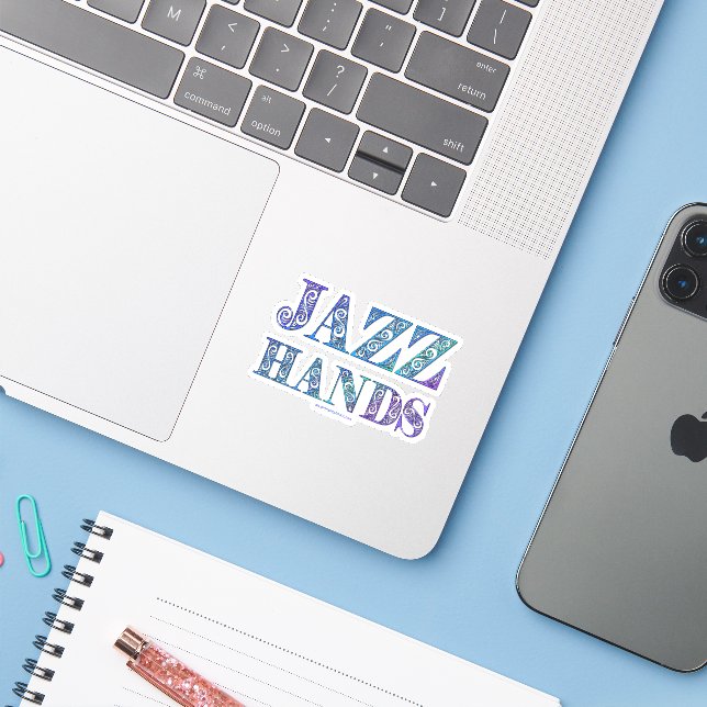 SlipperyJoe's broadway musical Jazz Hands queer ca (Laptop w/ iPhone)