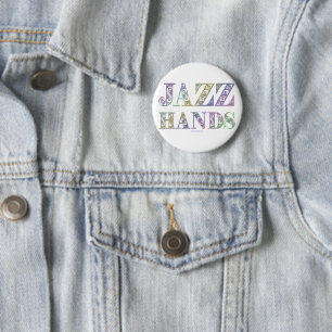 SlipperyJoe's broadway musical Jazz Hands queer ca 6 Cm Round Badge