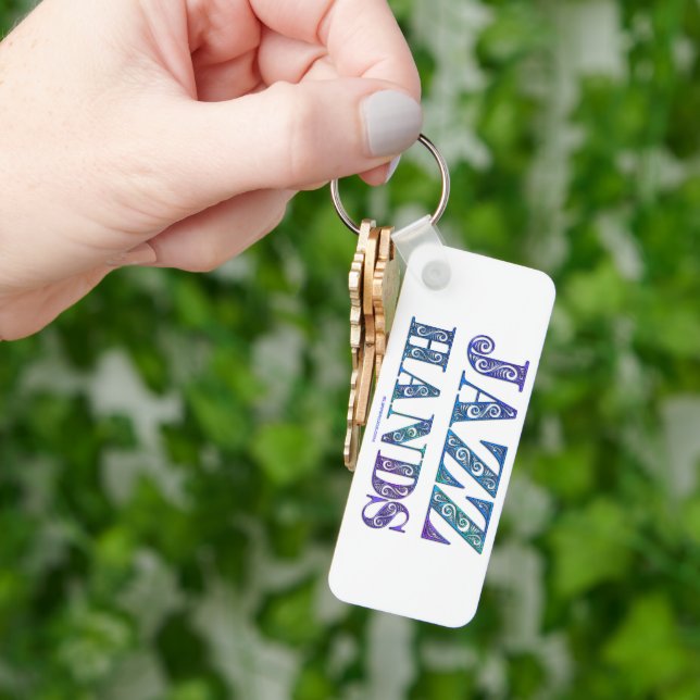 SlipperyJoe's broadway musical Jazz Hands queer ca Key Ring (Hand)