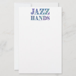 SlipperyJoe's broadway musical Jazz Hands queer ca Stationery