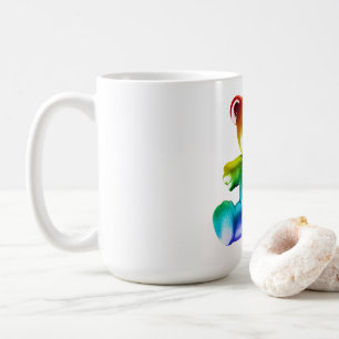 SlipperyJoe's brushed metal teddy bear smooth grad Coffee Mug