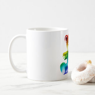 SlipperyJoe's brushed metal teddy bear smooth grad Coffee Mug