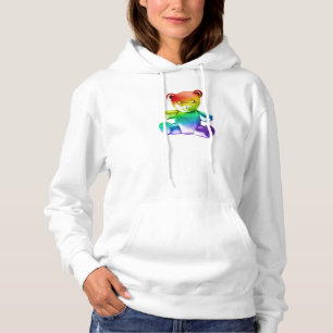 SlipperyJoe's brushed metal teddy bear smooth grad Hoodie
