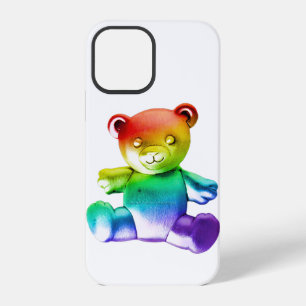 SlipperyJoe's brushed metal teddy bear smooth grad iPhone 12 Pro Case