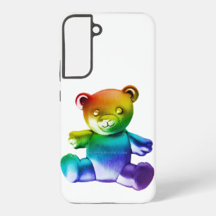 SlipperyJoe's brushed metal teddy bear smooth grad Samsung Galaxy Case