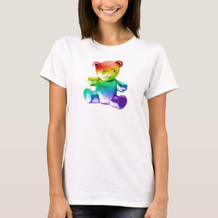 SlipperyJoe's brushed metal teddy bear smooth grad T-Shirt
