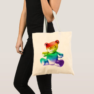 SlipperyJoe's brushed metal teddy bear smooth grad Tote Bag