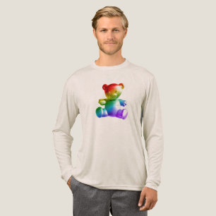 SlipperyJoe's brushed metal teddy bear smooth grad Tri-Blend Shirt