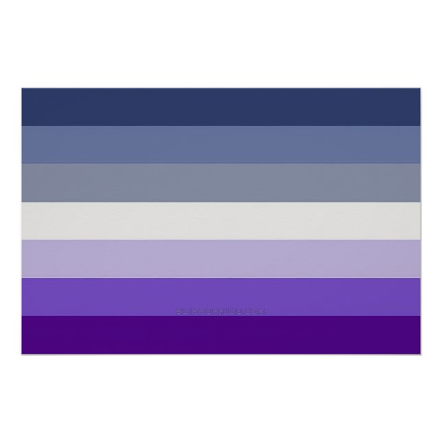 SlipperyJoe's Butch Lesbian Pride Flag gay gifts L Poster (Front)
