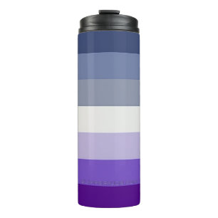 SlipperyJoe's Butch Lesbian Pride Flag gay gifts L Thermal Tumbler