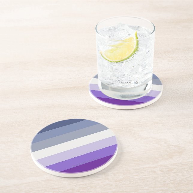 SlipperyJoe's Butch Lesbian Pride Flag represent b Coaster (Side)