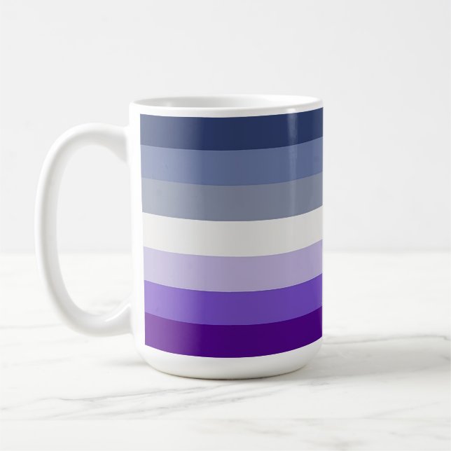 SlipperyJoe's Butch Lesbian Pride Flag represent b Coffee Mug (Left)