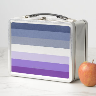 SlipperyJoe's Butch Lesbian Pride Flag represent b Metal Lunch Box